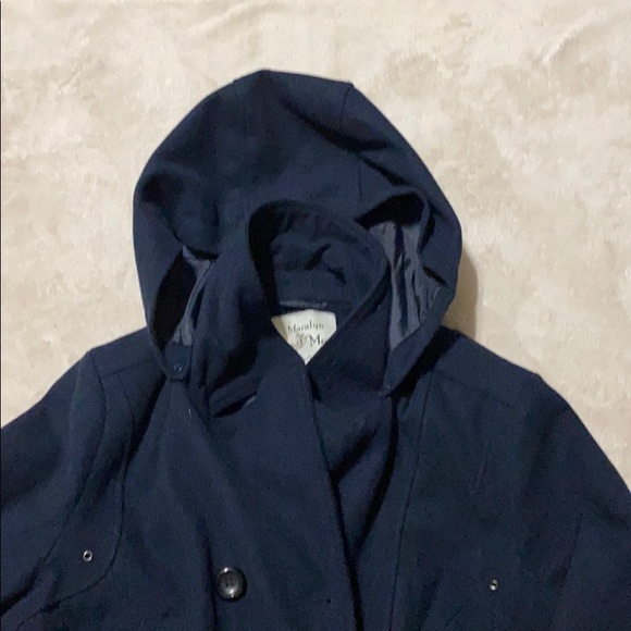 Navy blue pea coat - Picture 2 of 3